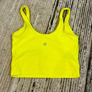 Lululemon bright yellow align tank, size 2.